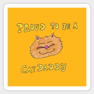 Proud to be a Cat Daddy Sticker